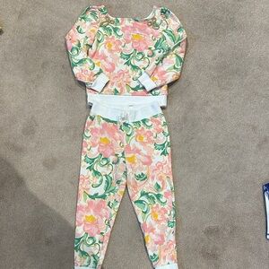 Janie and Jack Pastel Floral Sweatshirt Set